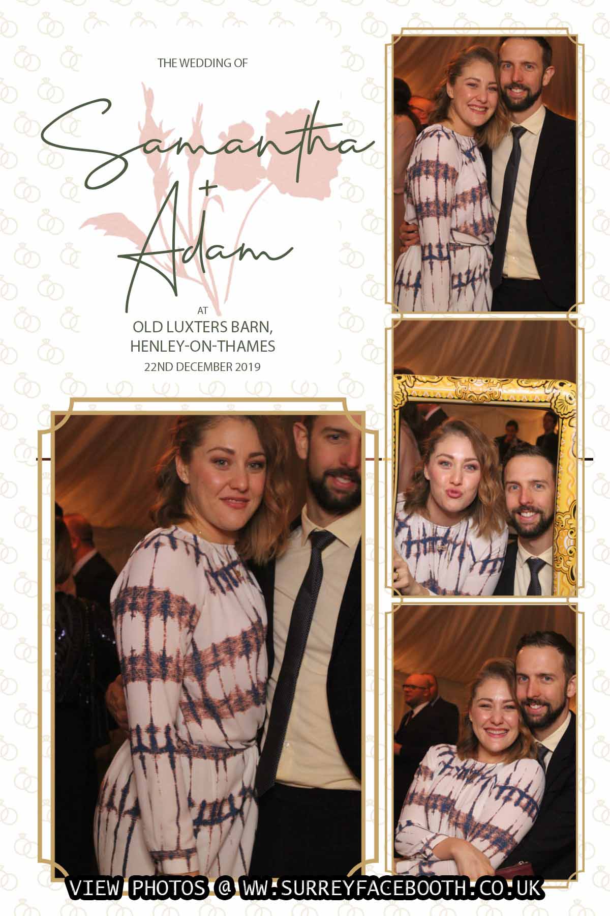 Samantha and Adam's Wedding | View more photos from the event at galleries.surreyfacebooth.co.uk/u/Surrey-FaceBooth/Samantha-and-Adams-Wedding